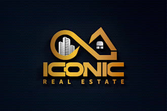 do modern real estate, construction and property logo design
