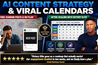 create your ai social media content strategy and viral posting calendar