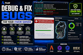 debug and fix bugs for your fivem server
