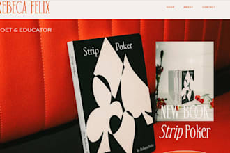 design squarespace poet website author website poetry children book website