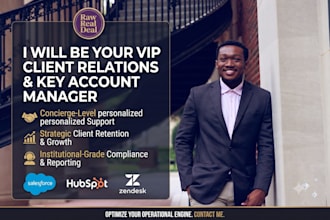 be your VIP client relations and key account manager