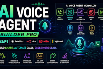 build a custom ai voice agent using vapi, retell ai, n8n and twilio API