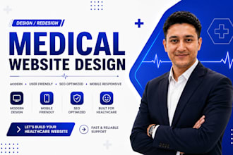 design a healthcare website for medical, dental, or senior care