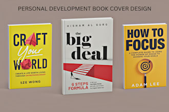 design self help book cover, personal development and non fiction book cover