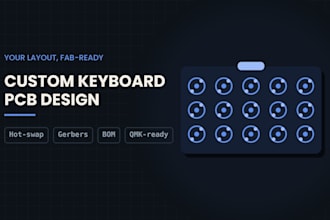 design a custom mechanical keyboard pcb for your layout