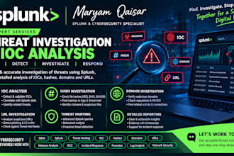 investigate ioc, domains, URL and hashes for threat investigation
