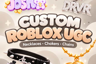 create custom necklaces, chains and collars for roblox ugc