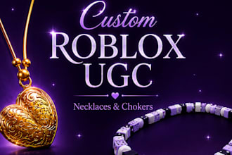 create custom necklaces, chains and collars for roblox ugc