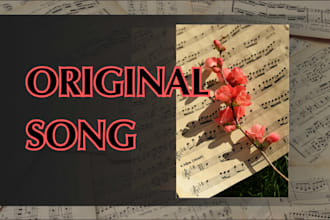write, sing, and produce a song for you