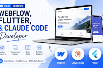 your certified webflow, flutter, and claude code developer