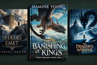 design urban fantasy book cover, thriller cover, epic and dragon fantasy cover