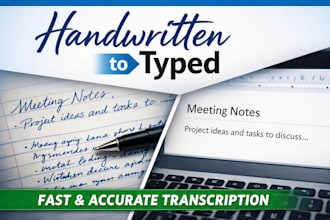 convert handwritten documents to digital text