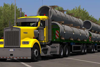 create high 3d quality ets 2 and ats skin and trucks, ets trailer, ats map