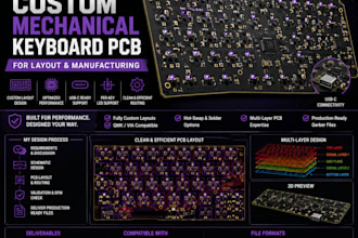 create custom mechanical kyboard pcb for layout