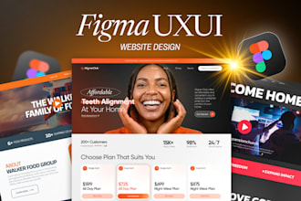 design modern website UI UX in figma