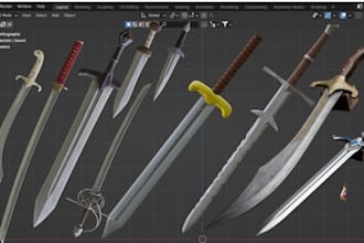 create 3d words 3d cosplay weapon wearable armor 3d printable model sti printing