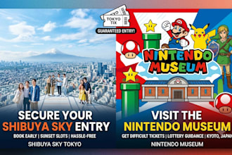 secure shibuya sky or nintendo museum tickets