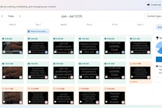 manage and schedule your social media content calendar