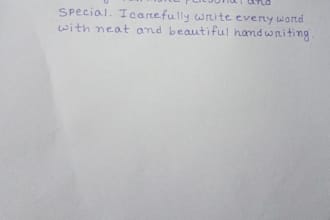 write a beautiful handwritten letter for you