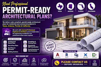 prepare permit ready civil structural building plans for north carolina georgia