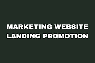 do website landing page marketing design ranking promotion