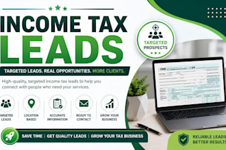 income tax website tax leads leads generation bookeeping leads accounting leads