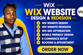 build wix website, wix website design, wix redesign, wix studio redesign and SEO