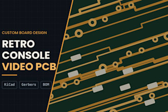 design a retro console restoration and video mod pcb