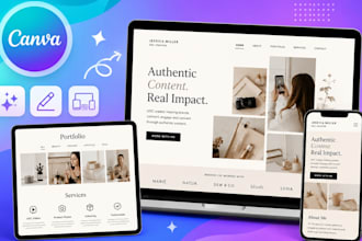 canva website ugc portfolio design ugc portfolio website in canva epk media kit