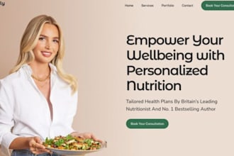build squarespace nutritionist website autumn detox meal plan website