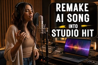 remake ai song, recreate ai generated song, with studio quality in 24hours