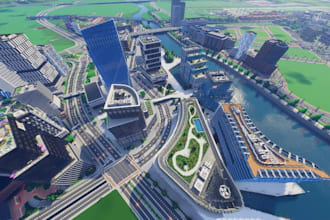 create custom minecraft city map spawn build survival adventure as your builder
