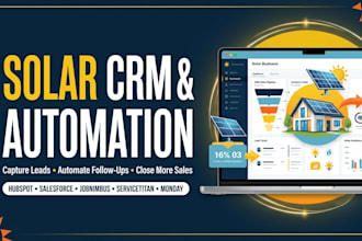 build hubspot salesforce servicetitan jobnimbus monday CRM for solar companies