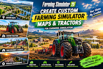 create custom farming simulator maps and tractor for farming simulator