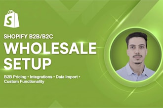 set up and customize your shopify b2b wholesale store