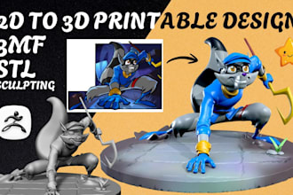 custom 3d character statue figure miniature toy model 3d printable stl 3mf file