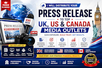 distribute your press release to top UK US and canada media outlets