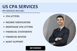 prepare CPA financial statements and verification letters