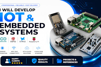 program arduino, esp32, stm32 and raspberry pi iot projects