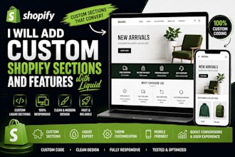 customize your shopify theme with liquid and custom sections
