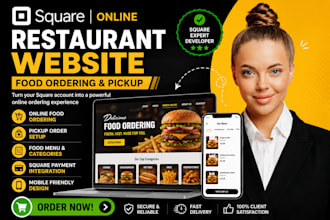 build square online squareup restaurant website with food ordering and pickup