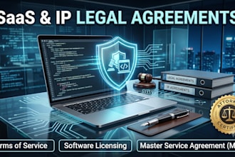 draft attorney certified saas and licensing agreements