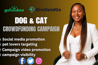 promote your dog or cat gofundme campaign to supporters and pet lovers