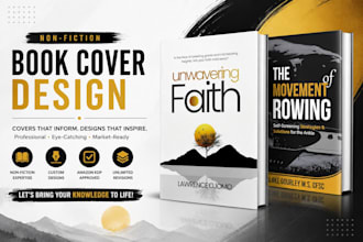 design nonfiction book cover, ebook cover, kindle book cover and kdp book cover