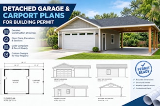 design detached garage and carport plans for building permit