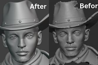 3d scan cleanup stl repair mesh repair and 3d model optimization for printing