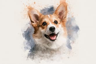 draw your pet in watercolor