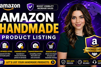 upload optimize your handmade product on amazon
