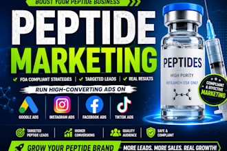 setup peptide marketing fda peptide marketing peptide leads google fb tiktok ads