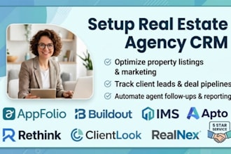 do real estate agency crm appfolio buildout ims rethink clientlook realnex apto